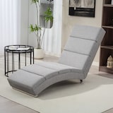 thumbnail of HOMCOM Chaise Longue Reclinabile con Schienale Alto Grigio