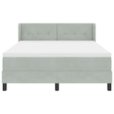 thumbnail of vidaXL Boxspringbett mit Kopfteil Hellgrau 200 x 160 cm Samt