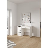 thumbnail of WellHome - Mesa de Escritorio con 4 Cajones en color Blanco 110 x 49 x 76 cm - Duero White