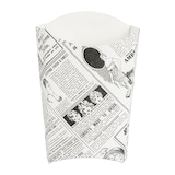 thumbnail of Garcia de Pou 1200 Unità - Scatoline Per Fritti 'Thepack Times' 190 G 230 G/M2 14,5X9,5X18 Cm Bianco Cartone Ondulato A Nano-Micro