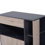 thumbnail of HOMCOM Mobiletto Cucina con Ruote Scaffali e Armadietto in Legno