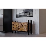 thumbnail of Suporte para lenha preto Medya redondo/30x80x60 cm