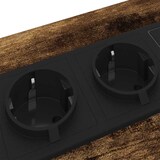 thumbnail of vidaXL Nachttisch mit Ladestation Räuchereiche Holzwerkstoff