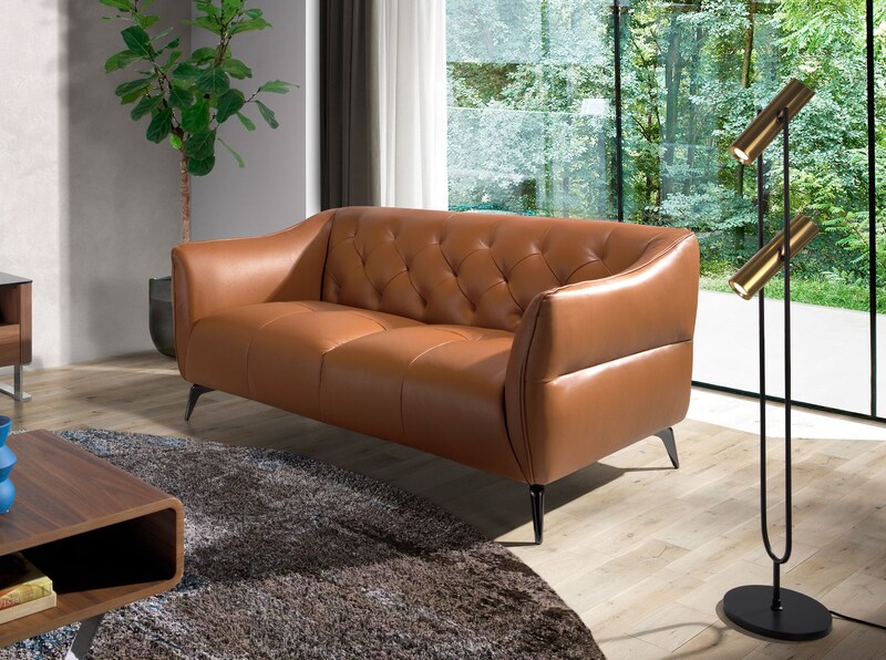Angel Cerdá Chester 2-zitsbank in bruin leer 6168C 171 x 95 x 77 | Makro