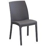 thumbnail of Sedia impilabile da esterno bar ristorante in polyrattan effetto wicker Richmond -  Maroon
