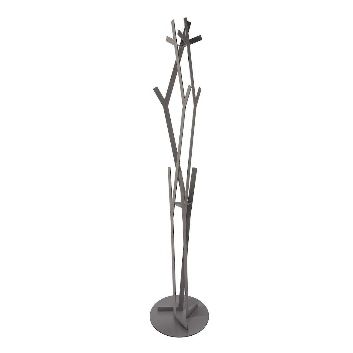 Appendiabiti da terra Uty in ferro Ø30x178 cm Design minimal moderno autoportante, Arredo per ingresso, studio o ufficio Made in Italy Fango