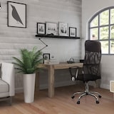 thumbnail of Bürostuhl Chefsessel Schreibtischstuhl PURE NET Netzstoff / Kunstleder schwarz Chrom hjh OFFICE