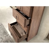 thumbnail of Angel Cerdá Cómoda em nogueira e PVC preto 7227C 60 x 43 x 117