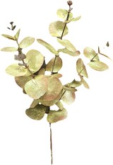 thumbnail of H. Andreas Künstlicher Eukalyptuszweig 60cm Dekopflanze Grün-Gold Glanz-Optik