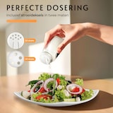thumbnail of Five Stars® 24-delige Glazen Kruidenpotjes Vierkant met Bamboe Deksel – 2 Soorten Strooideksels – incl Stickers, Krijtstift, Vultrechter – 120ml