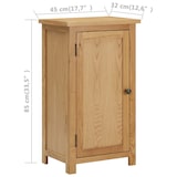 thumbnail of vidaXL Kast 45x32x85 cm massief eikenhout