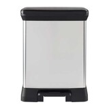 thumbnail of Poubelle Rectangle - Deco Bin - Curver - 50l - Design élégant - 39 X 29 X 51 Cm - Gris Métallisé