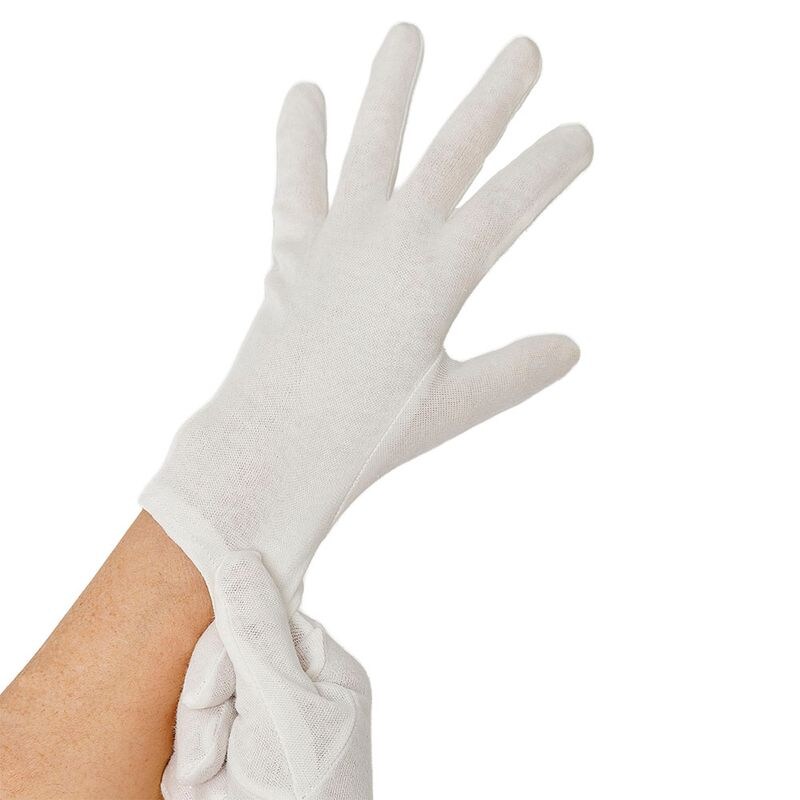 Papstar 12 Paar `WORK-INN/-PS` Baumwollhandschuhe weiss Größe XL