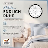 thumbnail of Monzana Funk Wanduhr Funkuhr 31cm Schwarz Weiß