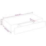 thumbnail of vidaXL Wandregal mit Schublade MDF Weiß