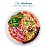 thumbnail of Medion LIFE MD 17495 3in1-Mikrowelle mit Ofen & Grillfunktion, 23 l Garinnenraum