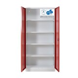 thumbnail of PROREGAL Stahlschrank BEE mit 7 lackierten Fachböden | HxBxT 195x92x42cm | Weiß-Rot | Werkstattschrank Werkzeugschrank Aktenschrank Universalschrank