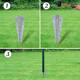 thumbnail of Set de euro valla acero verde 25x1,5 m