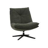 thumbnail of Poltrona girevole BRIKELL in tessuto verde scuro e base in metallo nero