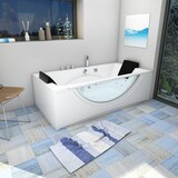 thumbnail of Whirlpool Pool Badewanne Eckwanne Wanne W81-C 180x90cm mit Farblichtherapie