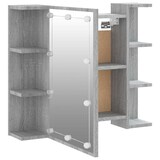 thumbnail of vidaXL Spiegelschrank mit LED Grau Sonoma 70x16,5x60 cm