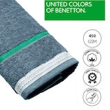 thumbnail of Benetton - Toalha de Mãos 50x90cm 100% Algodão Azul Escuro com Listras Neutral