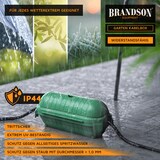 thumbnail of Brandson 1x Kabelbox wetterbeständige Schutzbox für Verlängerungskabel, 210mm x 85 mm Garten outdoor IP44 wasserdichte Safe Box, grün
