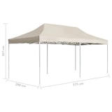 thumbnail of vidaXL Partytent professioneel inklapbaar 6x3 m aluminium crème