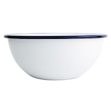 thumbnail of Olympia Emaille Schalen - weiß-blau - 15,5cm - 12 Schälchen - spülmaschinenfest
