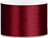 thumbnail of Satin Geschenkband weinrot 25m 50mm breit