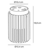 thumbnail of Plafonnier luminaire ALUDRA  Aluminium Seaside noir H. 18,8 IP54 -Extérieur