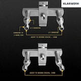 thumbnail of "ROSA" | Wasserfall Badewannenarmatur Schwarz Dusche |Edelstahl, Inklusive Handdusche und Halterung | Mischbatterie Badewanne Thermostat Komplett-Set