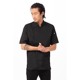thumbnail of Chef Works® Kochjacke SPRINGFIELD COOL VENT & lite, Reißverschluss, Schwarz, Größe XS
