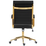 thumbnail of Cadeira de escritório em imitação de pele Havana preto