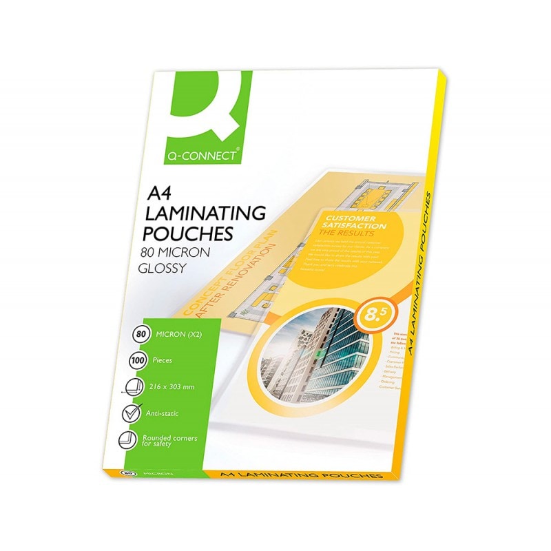 Bolsa plastificadora térmica 216x303mm A4 80myc Caja 100 unidades