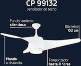 thumbnail of Orbegozo ventilador de techo con luz CP 99132, 3 velocidades, 3 aspas, mando a distancia, temporizador, 132 cm diámetro, 70 W