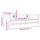 thumbnail of vidaXL Sofa mit Kissen 3-Sitzer Dunkelgrün Samt