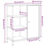 thumbnail of vidaXL Sideboard Altholz 70x30x80 cm Ingenieuholz
