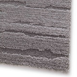 thumbnail of Tapis rectangulaire à poils ras motif uni gris 160 x 230 cm - Oviala