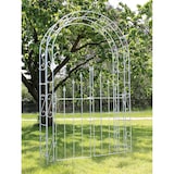 thumbnail of DanDiBo Rosenbogen mit Tür Verzinkt Breite 140 cm Rundbogen Feuerverzinkt Wetterfest Massiv Volleisen Rankhilfe