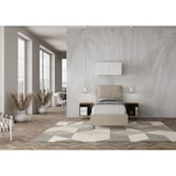 thumbnail of Letto Singolo contenitore imbottito 90x190 microfibra sabbia Antea