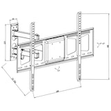 thumbnail of tectake Soporte de pared inclinable y giratorio para TV de 32" a 100" (81-254 cm), VESA 600 x 400, soporta hasta 60 kg  negro - 402611