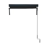 thumbnail of Toldo vertical HWC-F42, toldo vertical protección de la intimidad estor enrollable exterior, protección UV 50 tejido ~ 250x100cm, negro