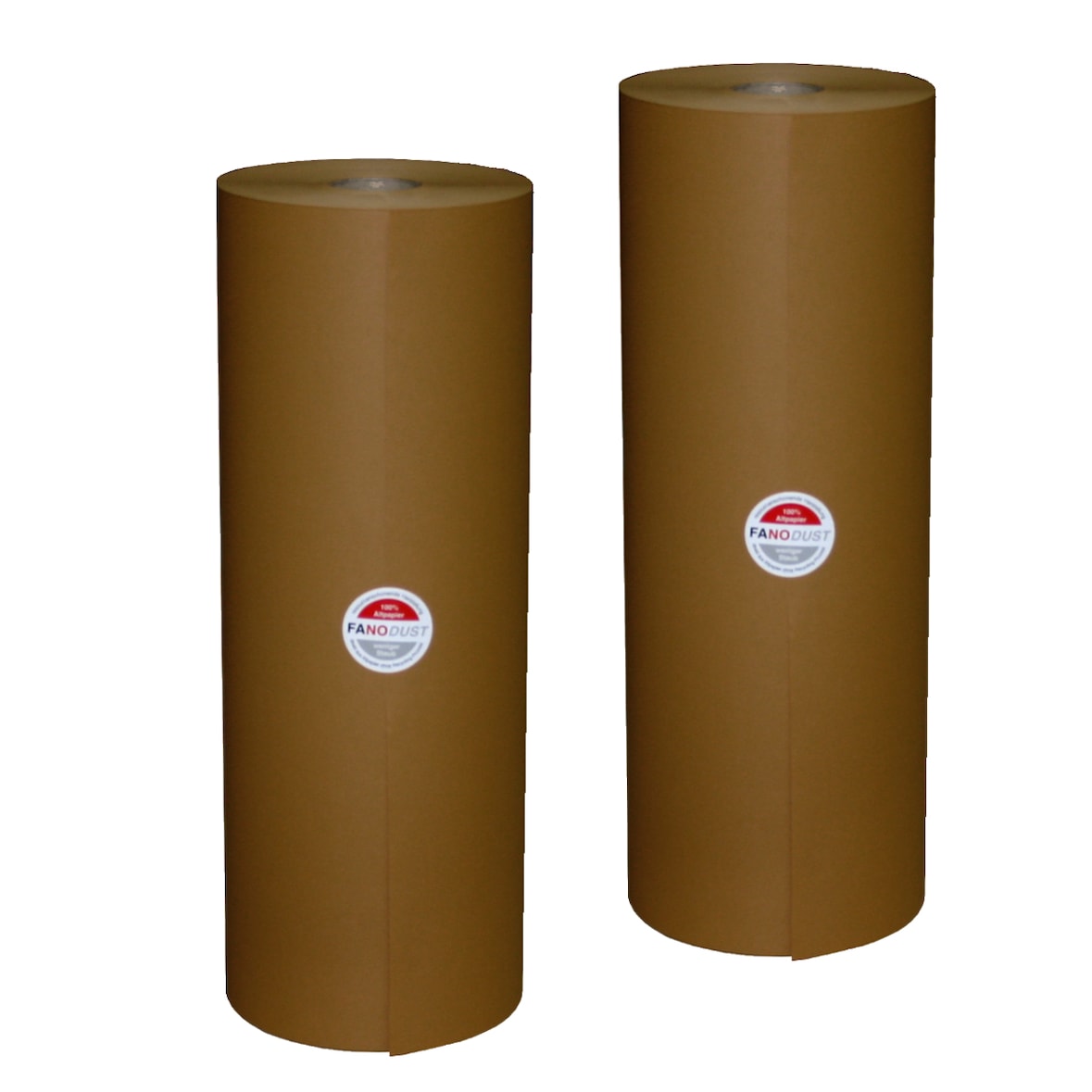 2 Rollen Füllmaterial Knüllpapier Packpapier FANODUST 70-80g/m² braun
