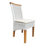 thumbnail of Esszimmer Stühle Set Rattanstühle Perth 4 Stück weiß Esstisch Stühle Korbstühle nachhaltig : mit Sitzkissen