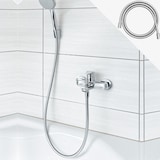 thumbnail of Intirilife Universal Duschschlauch 150 cm Länge - PVC- Flexible Brause Bade Schlauch Schutz vor Verheddern Verdrehen