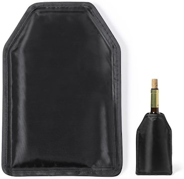 Bewitched  Enfriador de Botellas de Vino, Funda Térmica Elástica para Champagne y Cerveza, Material PVC, Negro, Ajuste Universal