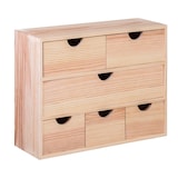 thumbnail of MUEBLEAR - Miniblock 6 cassetti multi in legno di pino 40x14x32cm