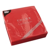 thumbnail of 30 Serviettes, 2 plis "PUNTO" pliage 1/4 38 cm x 38 cm rouge microgaufrée