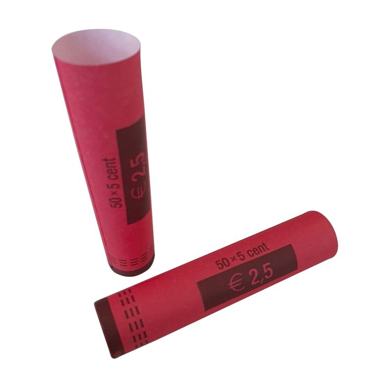 1000 tubes en papier pour mise en rouleau des pièces de 0,05 euro - FORMAREC